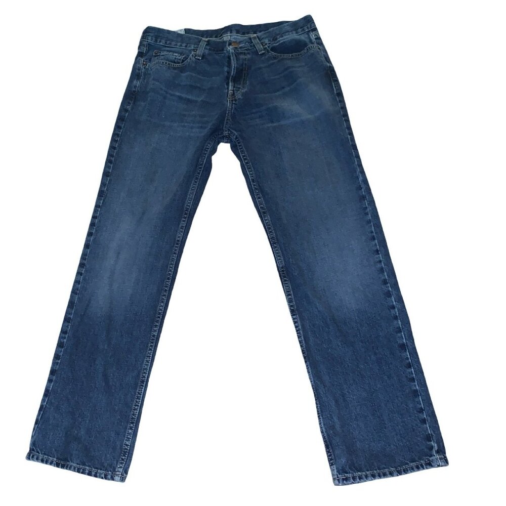 Hollister Men 32x30 (actual inseam 29)  Straight Jeans Dark wash Button Fly